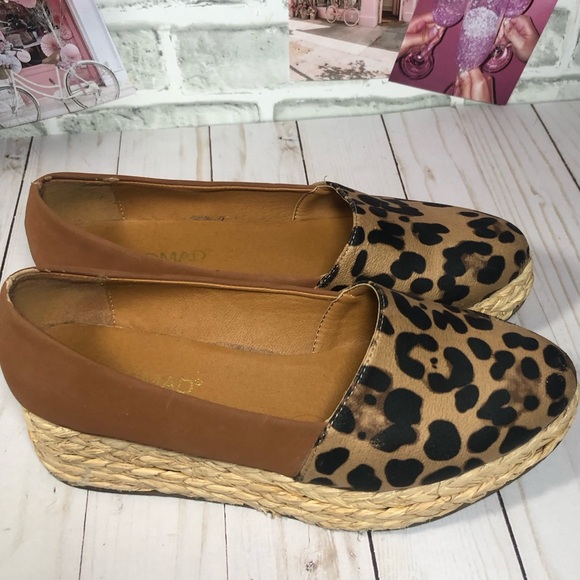 Nomad Brand - Leopard Print Espadrilles - Size 8 - Picture 2 of 15